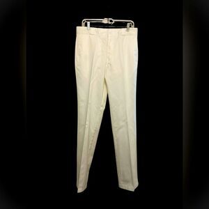 Lacoste Live Men's White Flat Front Pants Size 31
